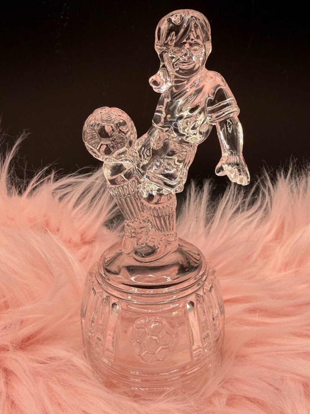 VTG Crystal Princess House 'Moments of Pride' Girl Soccer Figurine